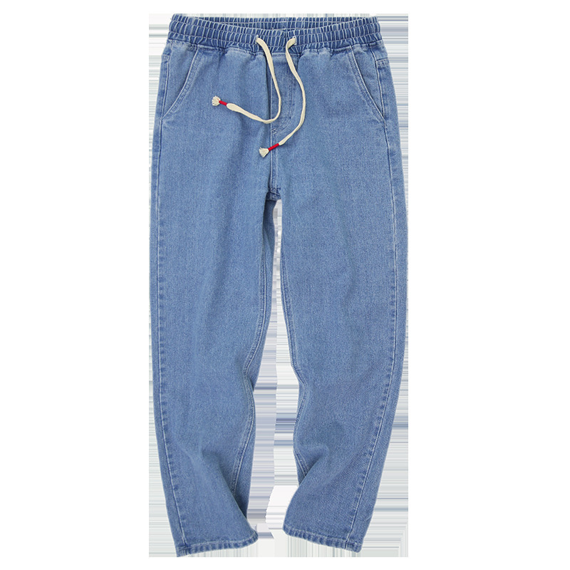 Men's Leisure Casual Pants Baggy Homme Wash Jeans Loose Cargo Pocket Biker Denim 4 Color Cowboy Trousers Big Size M-4XL 201116