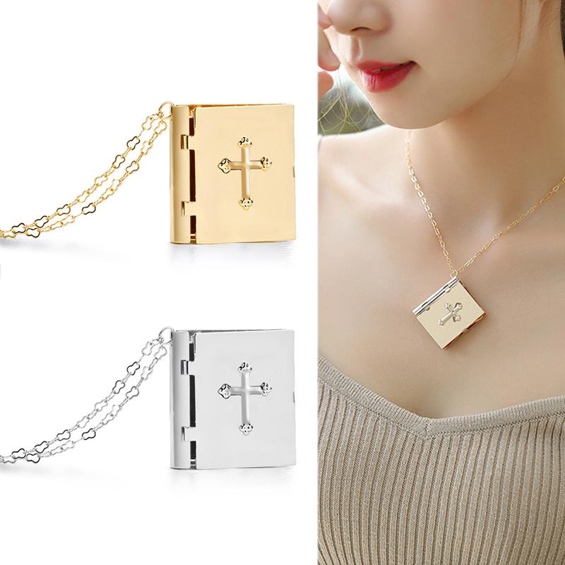 Wholesale Retro Necklace Christian Miniature Readable Bible Necklace Christmas Gift for Women AIC88
Wholesale Retro Necklace Christian Miniature Readable Bible Necklace Christmas Gift for Women AIC88