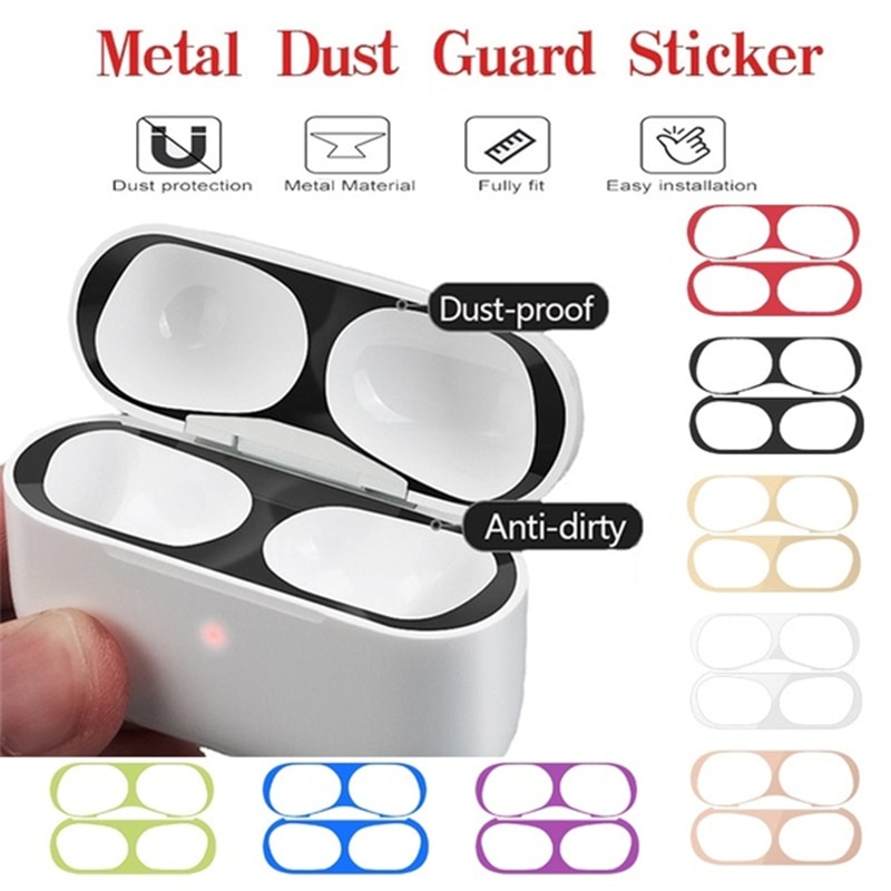 Metal Dust Guard Sticker Case for Apple Airpods Pro Earphone Cover for Airpods 2 1 Air Pods Headphone Charging Box Accessories AAA
Metal Dust Guard Sticker Case for Apple Airpods Pro Earphone Cover for Airpods 2 1 Air Pods Headphone Charging Box Accessories AAA
