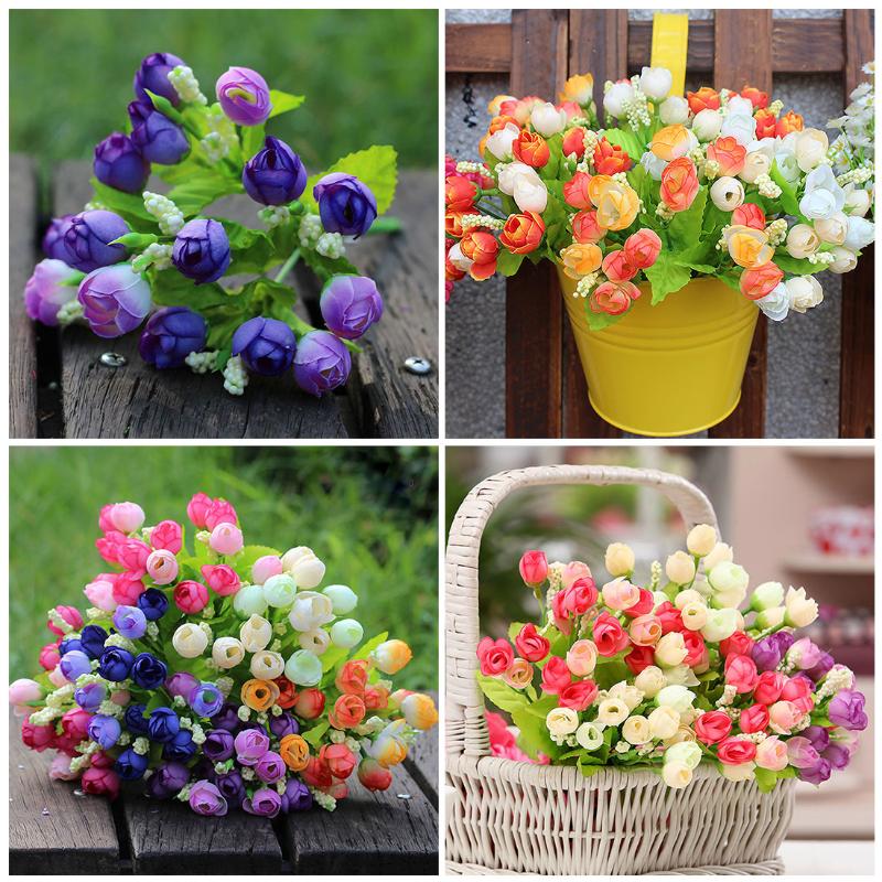Silk Artificial Flowers 15 Head Mini Rose Decorative Flowers Home Decor For Wedding Small Roses Flower Bouquet Decoration, Fall red
Silk Artificial Flowers 15 Head Mini Rose Decorative Flowers Home Decor For Wedding Small Roses Flower Bouquet Decoration, Fall red