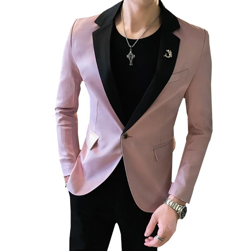 2020 New Men's Slim Fit Groom Wedding Dress Blazers Nightclub Dance Single Buckle Handsome Stitching Suit Tide Jacket Coat, Black
2020 New Men's Slim Fit Groom Wedding Dress Blazers Nightclub Dance Single Buckle Handsome Stitching Suit Tide Jacket Coat, Black