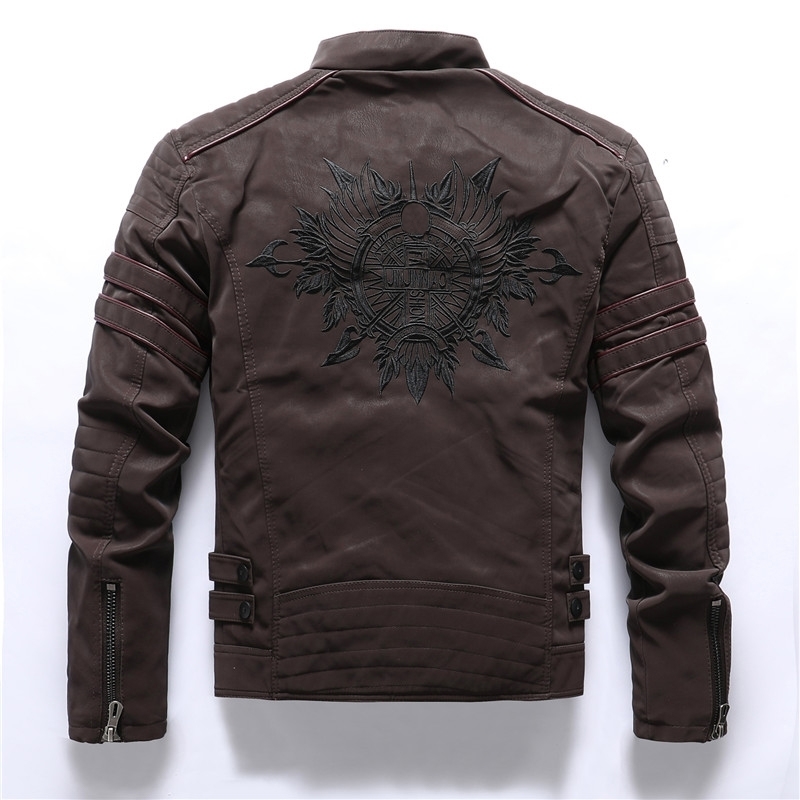 Men Leather Jacket Spring Autumn Cotton Windbreaker Pilot Coat Men's Bomber Jackets Cargo Flight Jacket Male Clothes Winter 201128