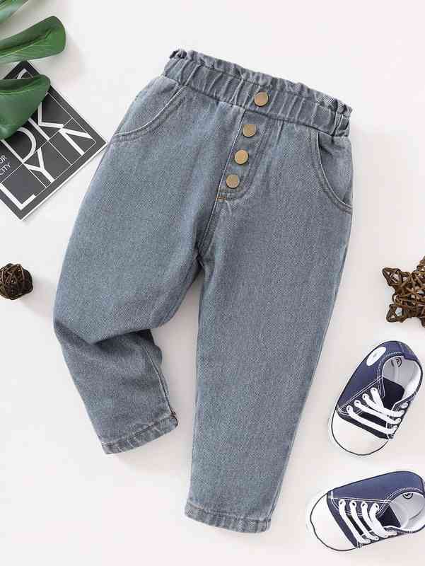 Baby Girl Paper Bag Waist Jeans SHE