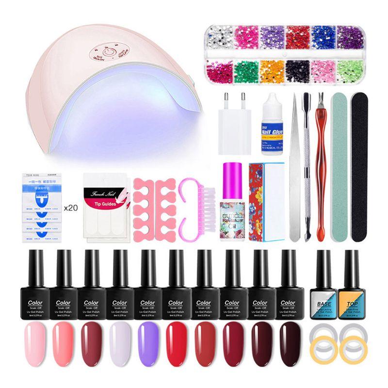 52 pcs Nail Extension Gel Kit Gel Builder with 36w UV LED Nail Lamp Manicure Kit T4MB
52 pcs Nail Extension Gel Kit Gel Builder with 36w UV LED Nail Lamp Manicure Kit T4MB