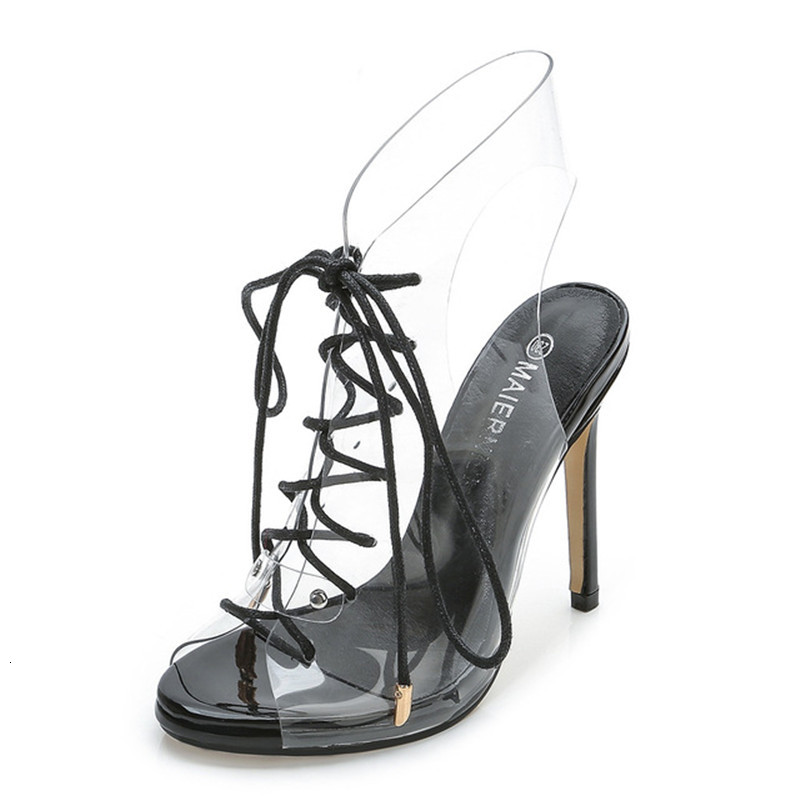 2021 New Size 44 45-46 Summer Because Transparent Fashion Eleven in High-heeled Sandals Cross-strapped Peep Toe Stilettos. LN0N, Black
2021 New Size 44 45-46 Summer Because Transparent Fashion Eleven in High-heeled Sandals Cross-strapped Peep Toe Stilettos. LN0N, Black