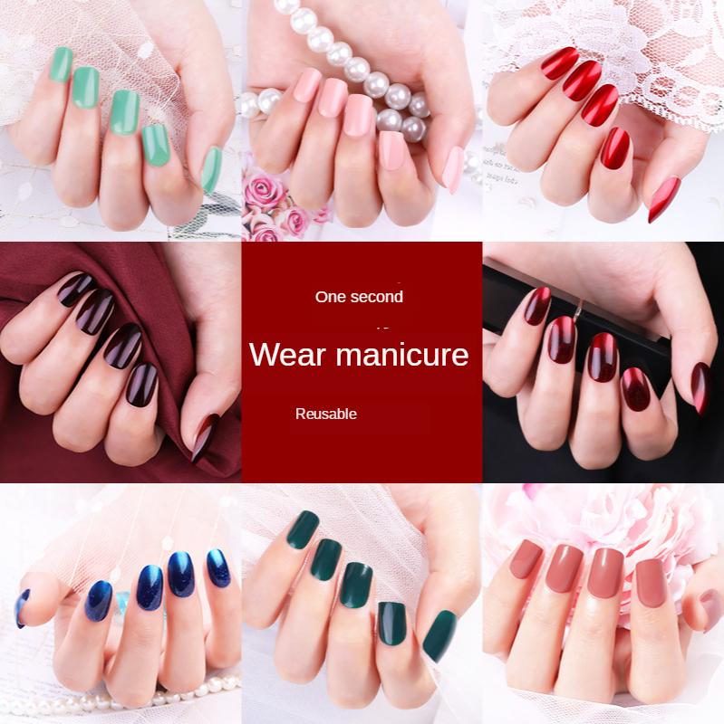 Ins new wearable manicure patch 24 Pack solid color removable removable patch for repeated use false nails, 02
Ins new wearable manicure patch 24 Pack solid color removable removable patch for repeated use false nails, 02
