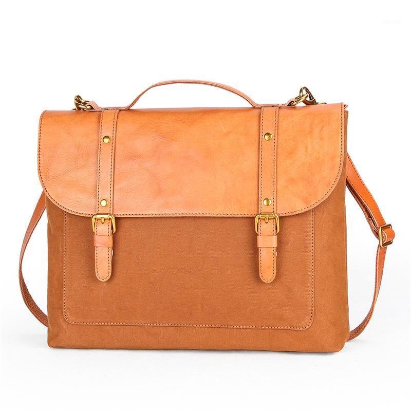 Fashion Leather Canvas Women's Office Briefcase Portable Women Men Shoulder Laptop Bag For Lady Work Tote Bag For Documents1, Brown
Fashion Leather Canvas Women's Office Briefcase Portable Women Men Shoulder Laptop Bag For Lady Work Tote Bag For Documents1, Brown