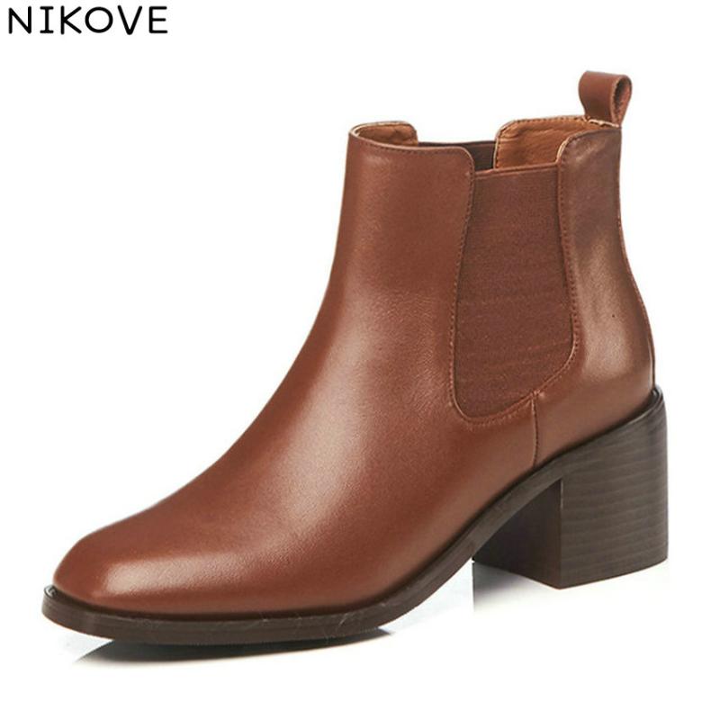 NIKOVE 2020 Women Boots Elastic Band Ankle Boots Sewing Square High Heels Spring Autumn Shoes Concise Ladies Size 34-42, Black
NIKOVE 2020 Women Boots Elastic Band Ankle Boots Sewing Square High Heels Spring Autumn Shoes Concise Ladies Size 34-42, Black