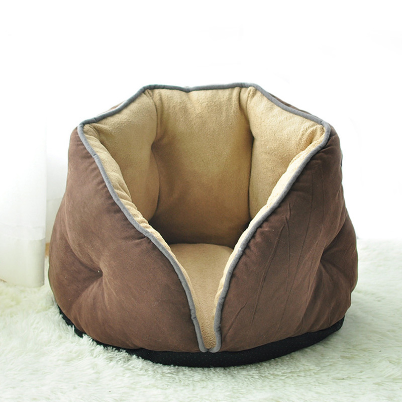 Warm Bed Nest Pet Sofas House Encircled Kennel Soft Cotton Fleece Blanket for Dog Cat Puppy Four Seasons Using LJ201203
