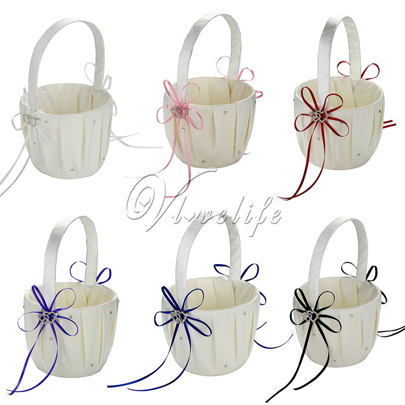 Storage Flower Girl With Double Heart Buckle Satin Ribbons Hanging Basket For Wedding Home Decor Y200903
Storage Flower Girl With Double Heart Buckle Satin Ribbons Hanging Basket For Wedding Home Decor Y200903