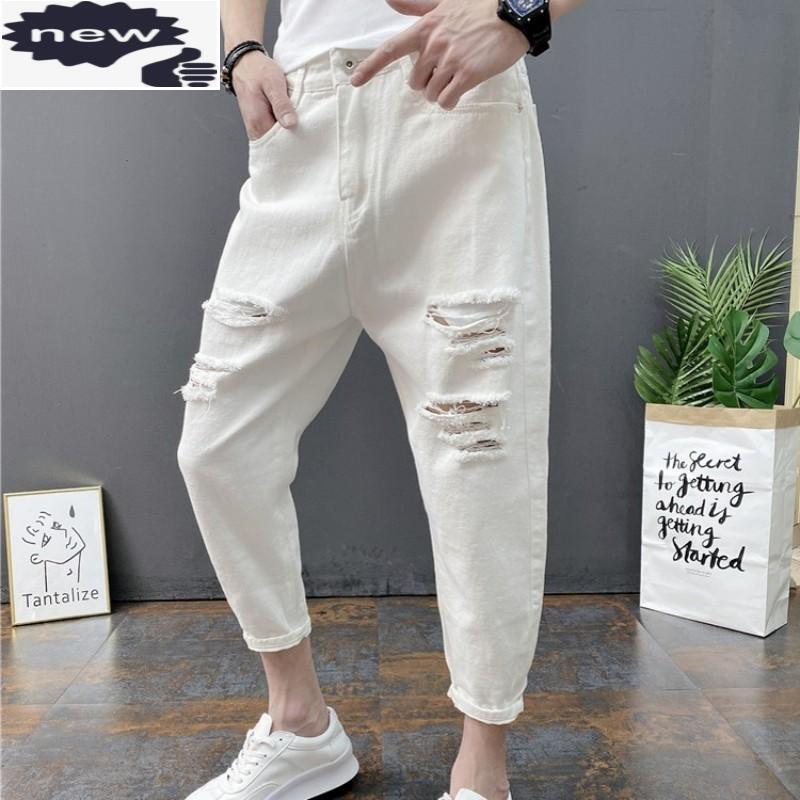 Fashion Mens Hole Ripped Jeans Harem Plus Size Mid Calf Denim Joggers Pants Male Cowboy Casual Streetwear Trousers, Black
Fashion Mens Hole Ripped Jeans Harem Plus Size Mid Calf Denim Joggers Pants Male Cowboy Casual Streetwear Trousers, Black