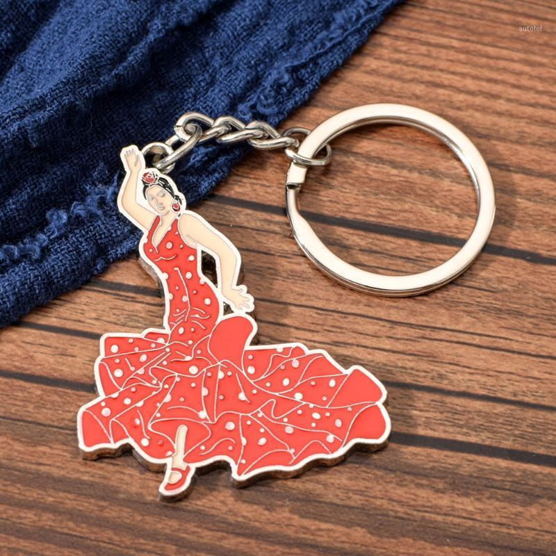 Spanish Red Long Skirt Girl dancing Model Keychain Spain Women Dancer Souvenir Key Ring for Girl Bag Accessory1
Spanish Red Long Skirt Girl dancing Model Keychain Spain Women Dancer Souvenir Key Ring for Girl Bag Accessory1