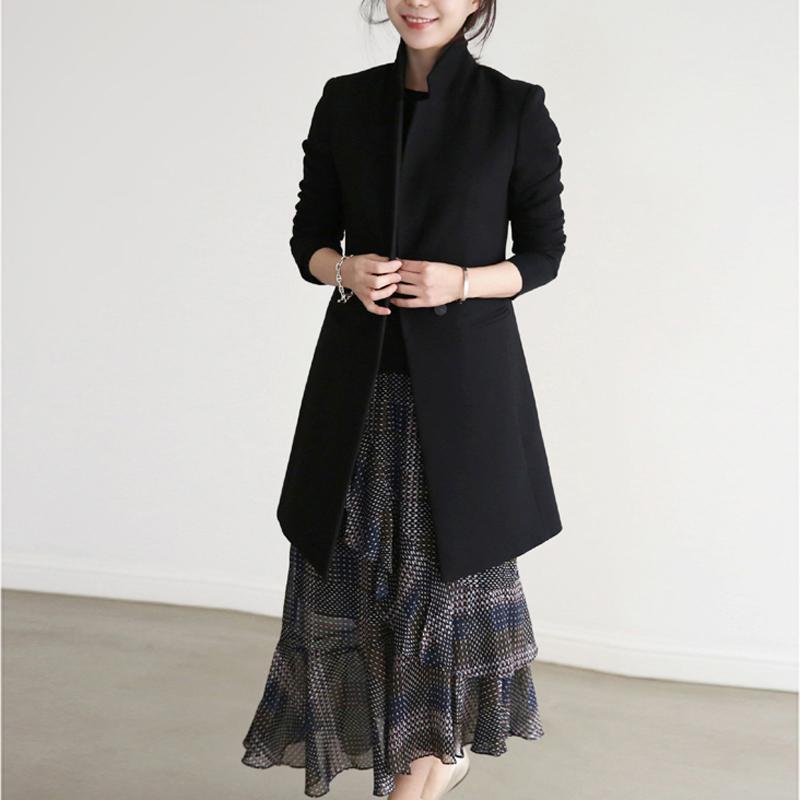 New Korean version of the small suit female long section Slim one buckle women's suit large size small jacket female
New Korean version of the small suit female long section Slim one buckle women's suit large size small jacket female