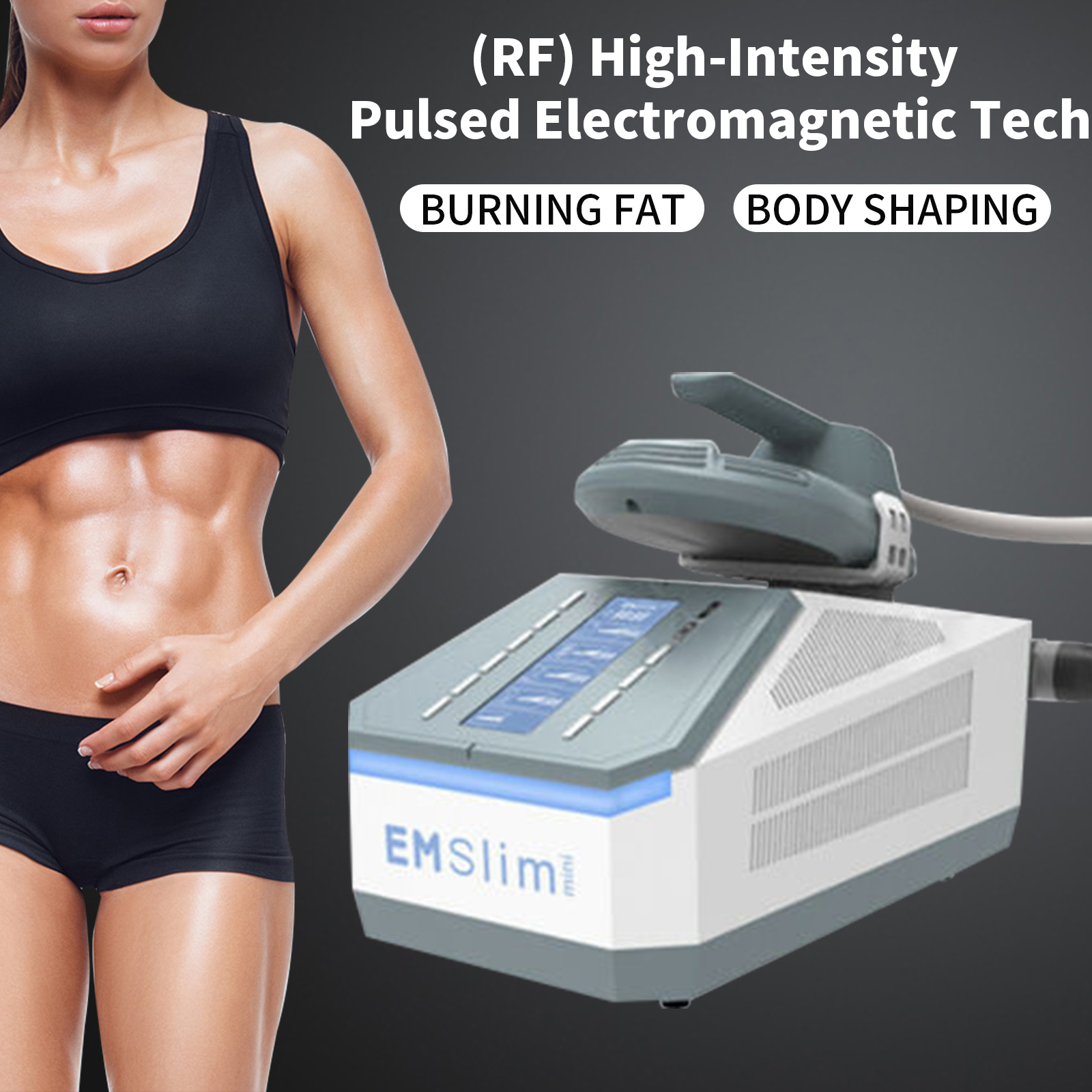 Salon use shaping Hiemt Emslim Electromagnetic Muscle Simulator Fat Burning Shaping Ems Body Sliming Machine Device