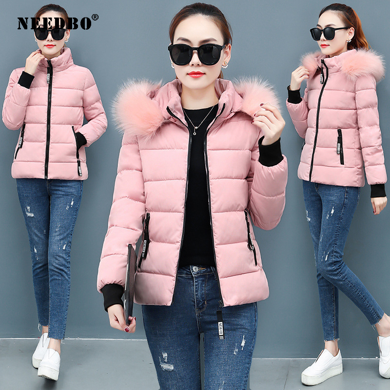 Winter Jacket Women Coat Fur Collar Parka Mujer Ladies Puffer Coat Women Elegant Casaco Loose Clothing Warm Coat Women Outwear 201029