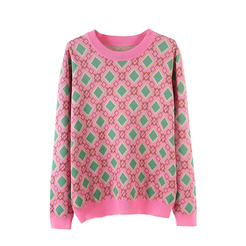 2021 Vintage Sweet Multicolored Yarn Knit Sweater Women New Fashion o Neck Long Sleeve Ladies Pullovers Casual Pull Femme 4hpt, Pink
2021 Vintage Sweet Multicolored Yarn Knit Sweater Women New Fashion o Neck Long Sleeve Ladies Pullovers Casual Pull Femme 4hpt, Pink