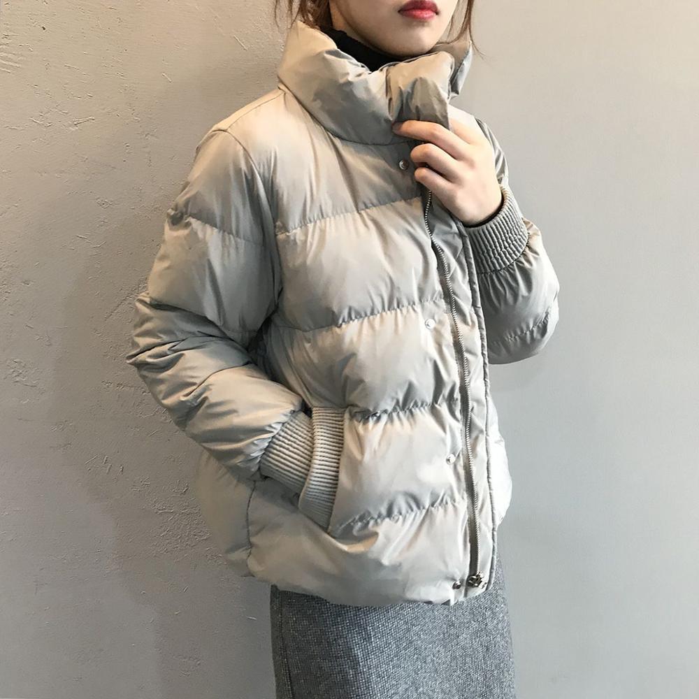 women jackets preppy style loose cotton padded coat winter new korean jacket women parkas warm outerwear jacket women 201019