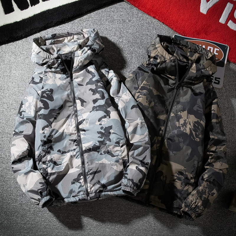 Winter Men Parka Jacket Men's quilted Winter Solid Color Simple High Quality printing Jacket Warm Thick Hooded Parkas Male T200117