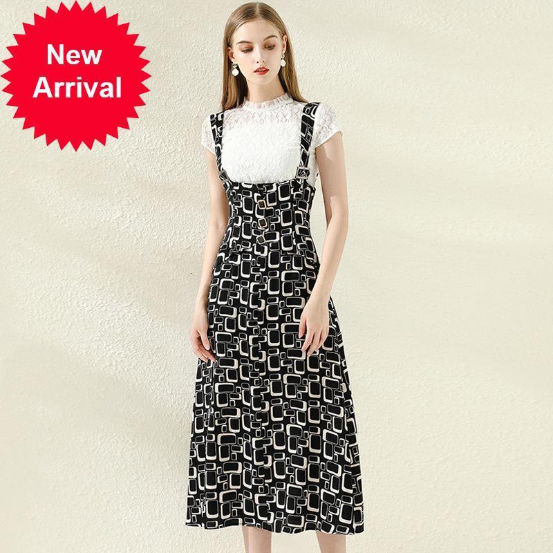 Vintage 2021 New Ladies'office Lace Two-piece Blouse Long New Summer Elegant Women' Party Luxury Designer Clothes 37NB, Blue
Vintage 2021 New Ladies'office Lace Two-piece Blouse Long New Summer Elegant Women' Party Luxury Designer Clothes 37NB, Blue