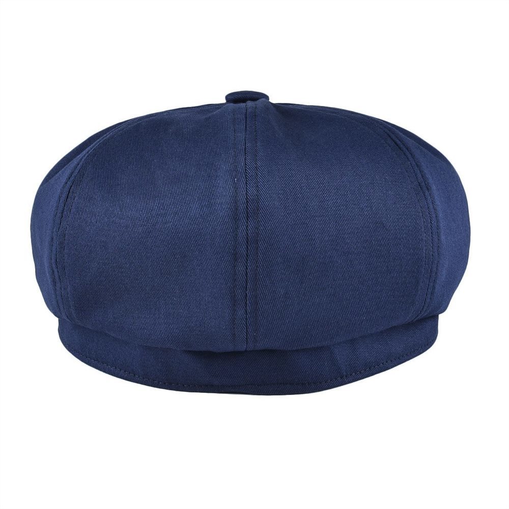 BOTVELA Newsboy Cap Men's Twill Cotton Navy Blue Hat Women's Baker Boy Caps Retro Big Large Hats Male Boina Apple Beret 003 T200104
