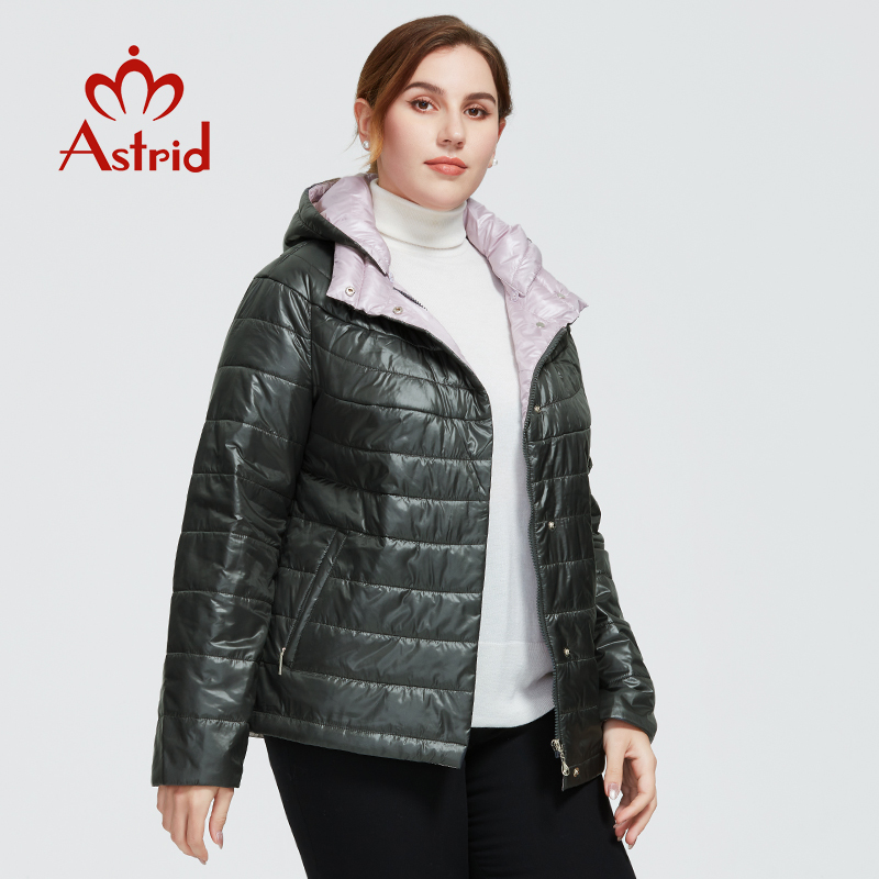 Astrid New Autumn Winter Women's coat women Windproof warm parka fashion thin Jacket hood large sizes female clothing 9299 201217