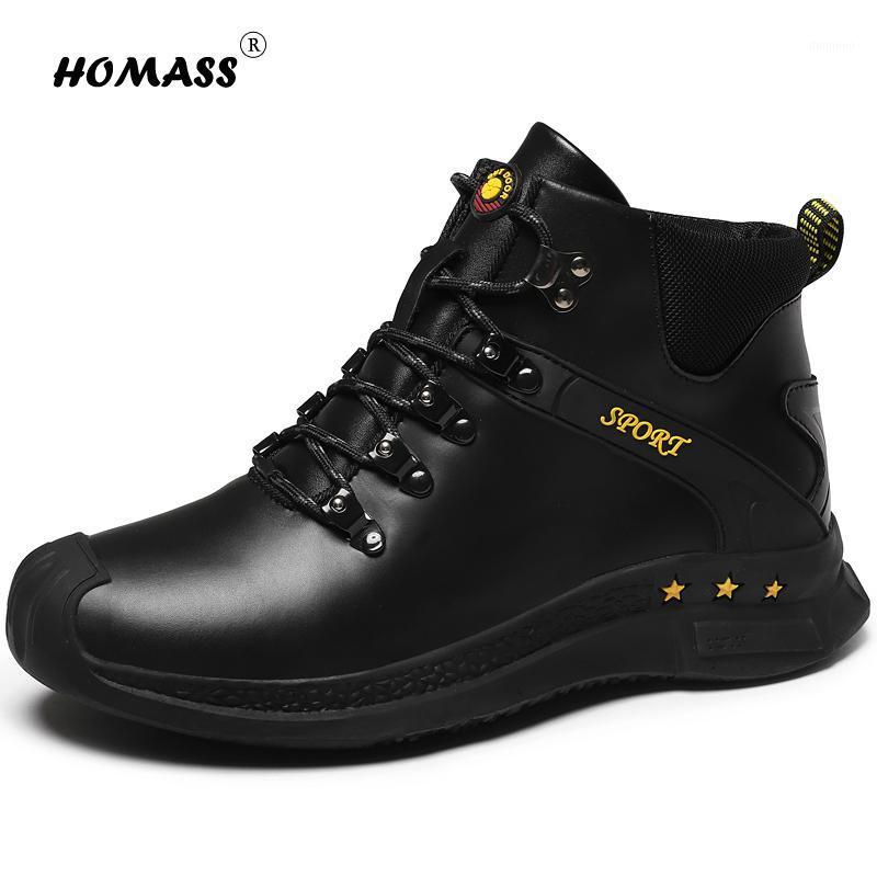 Boots Men Boots Leather Ankle Lace up Plush Fur Inside men's shoes Outdoor work high quality fashion shoes 16 hole1, Brown
Boots Men Boots Leather Ankle Lace up Plush Fur Inside men's shoes Outdoor work high quality fashion shoes 16 hole1, Brown