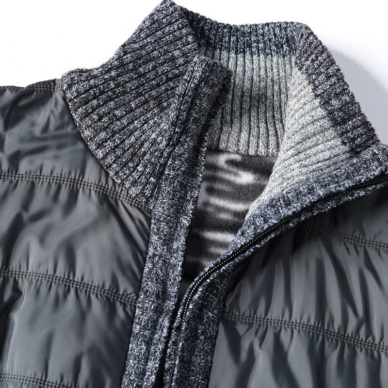 New Men's Thick Sweater Coat Male Autumn Winter Parkas Patchwork Sweatercoat Zipper Cardigans Sweater Man Jacket Outerwear Cloth 201104