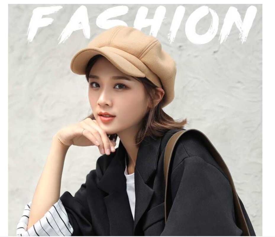 Ymsaid Autumn Winter Hats For Women Solid Plain Octagonal Newsboy Cap Ladies Casual Wool Hat Winter Beret Women Painter Cap, Black
Ymsaid Autumn Winter Hats For Women Solid Plain Octagonal Newsboy Cap Ladies Casual Wool Hat Winter Beret Women Painter Cap, Black
