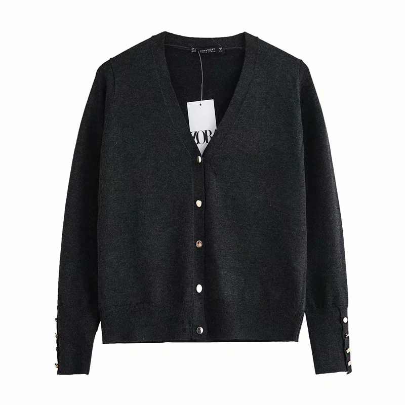 2021 New Streetwear Women Solid Slim Sweaters Fashion Ladies Soft Knitted Coats Elegant Female Chic V-neck Button Cardigans Syn0, Dark grey
2021 New Streetwear Women Solid Slim Sweaters Fashion Ladies Soft Knitted Coats Elegant Female Chic V-neck Button Cardigans Syn0, Dark grey