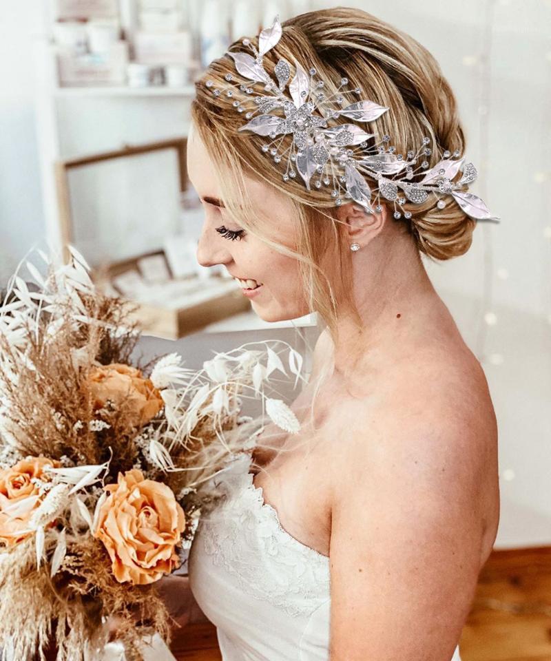 TRiXY H299 Wedding Hair Ornaments Bridal Accessories Silver Alloy Leaves Headpiece Flower Crown Tiara Clips & Barrettes, Golden;silver
TRiXY H299 Wedding Hair Ornaments Bridal Accessories Silver Alloy Leaves Headpiece Flower Crown Tiara Clips & Barrettes, Golden;silver