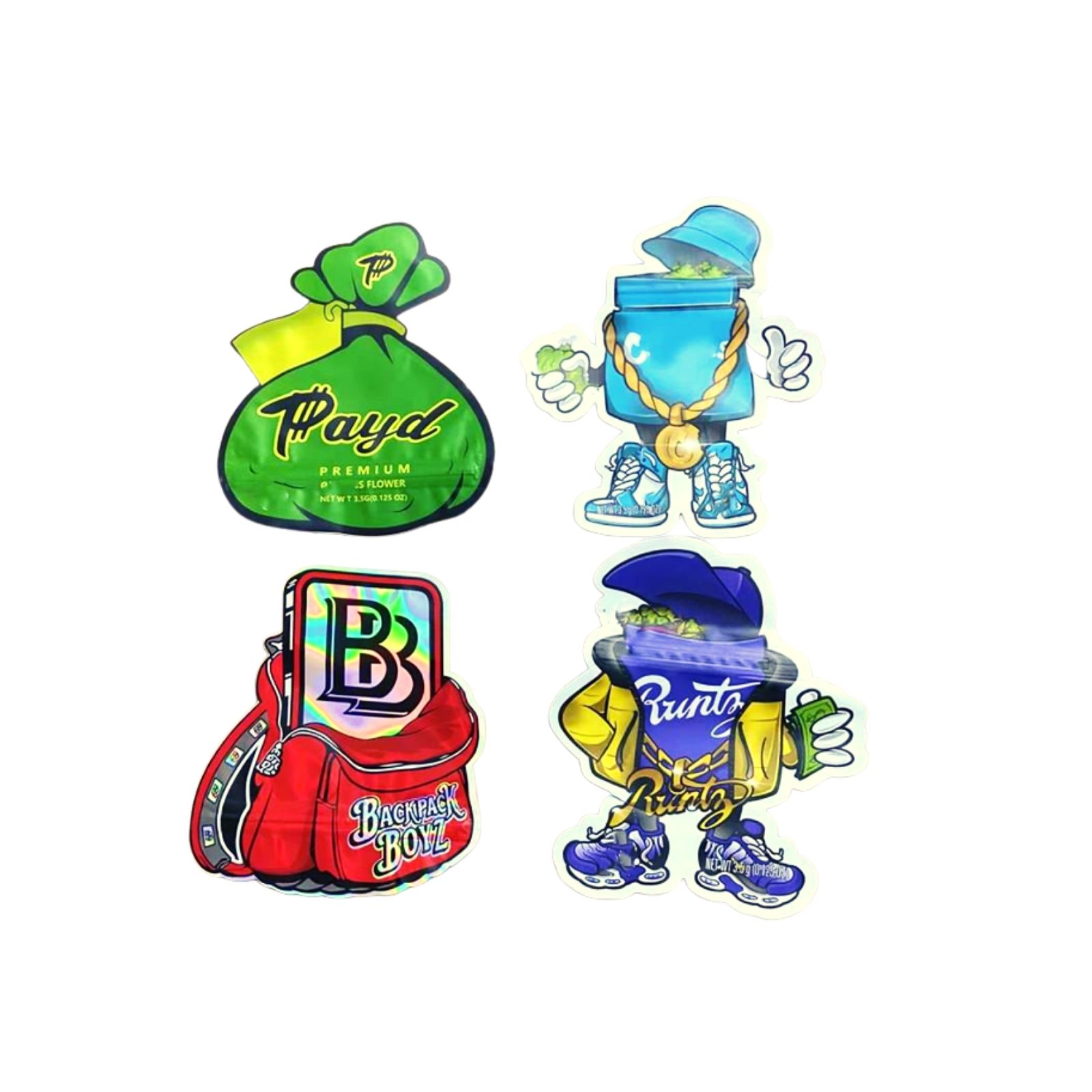 Payd Green 4designs Irregar Shaped Mylar Bags Flower Package 3.5 Gram Custom Packaging Bag Plastic 3.5g Die Cut jllhEn
Payd Green 4designs Irregar Shaped Mylar Bags Flower Package 3.5 Gram Custom Packaging Bag Plastic 3.5g Die Cut jllhEn