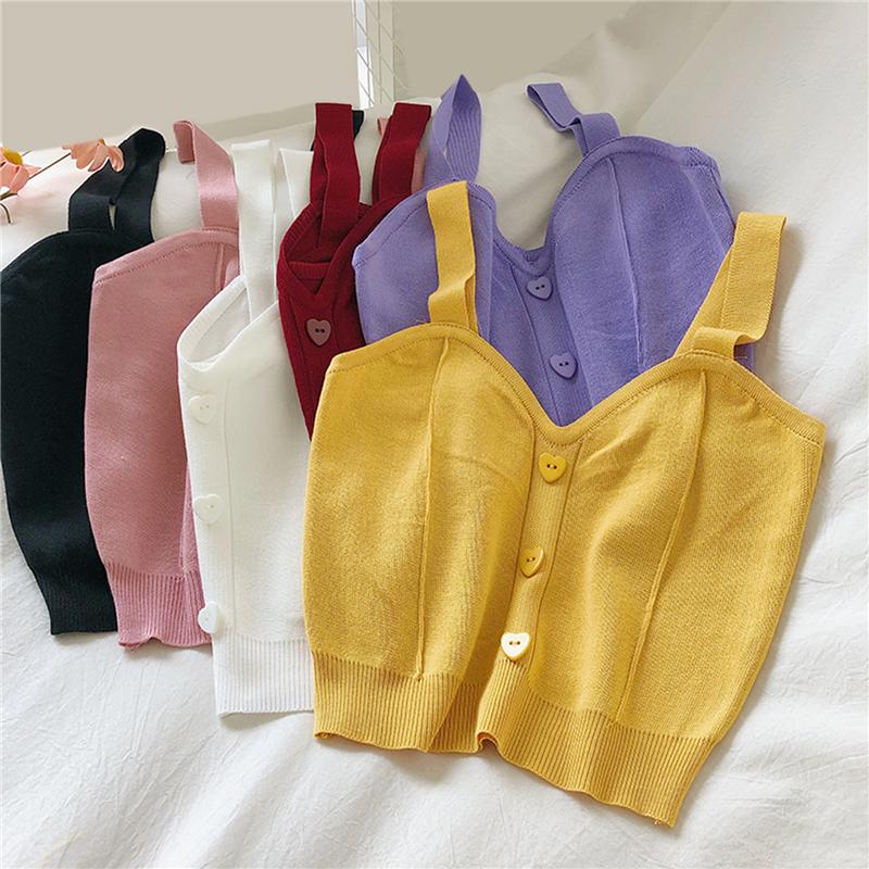 Fashion Women Crop Top Sweater Tank Top Casual Beach Vest Female Camisole Cotton Tank Button Up V Neck Sleeveless Knit, Yellow
Fashion Women Crop Top Sweater Tank Top Casual Beach Vest Female Camisole Cotton Tank Button Up V Neck Sleeveless Knit, Yellow