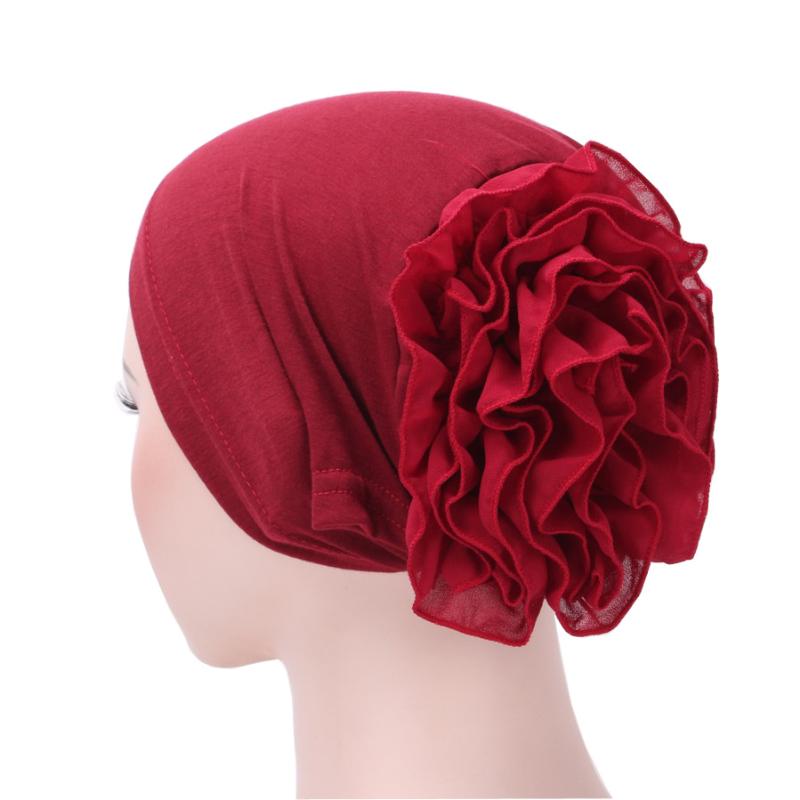 European and American new style monochrome Muslim chiffon big pan flower hat Baotou hat Arabian turban
European and American new style monochrome Muslim chiffon big pan flower hat Baotou hat Arabian turban