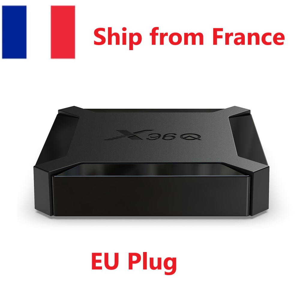 Ship from France X96Q tv box Android 10 os 2GB RAM 16GB Smart Allwinner H313 Quad Core 1GB 8GB 4K