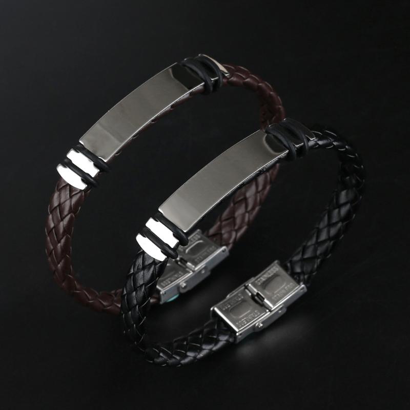 Charm Bracelets 2021 Fashion Retro Boho Black Braid Woven Leather Stainless Steel Bracelet Men Bangle Jewelry Vintage Couple Gift
Charm Bracelets 2021 Fashion Retro Boho Black Braid Woven Leather Stainless Steel Bracelet Men Bangle Jewelry Vintage Couple Gift