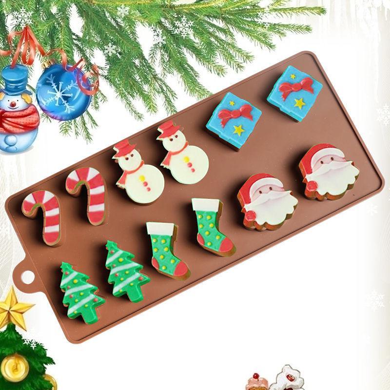Creative Christmas silicone cake mold Santa Claus candy baking products DIY chocolate biscuit mold free shipping1
Creative Christmas silicone cake mold Santa Claus candy baking products DIY chocolate biscuit mold free shipping1