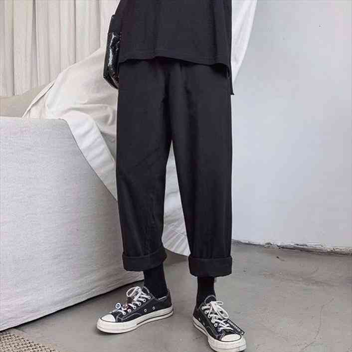 men pants autumn fashion streetwear ins trousers korean version hip hop high street loose cargo for males, Black
men pants autumn fashion streetwear ins trousers korean version hip hop high street loose cargo for males, Black