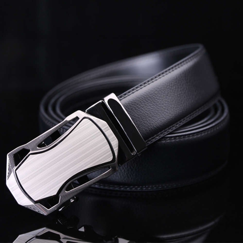 Belt automatic buckle men's imitation leather aviation belt scratch resistant super fiber wear resistant trouser belt, Black
Belt automatic buckle men's imitation leather aviation belt scratch resistant super fiber wear resistant trouser belt, Black