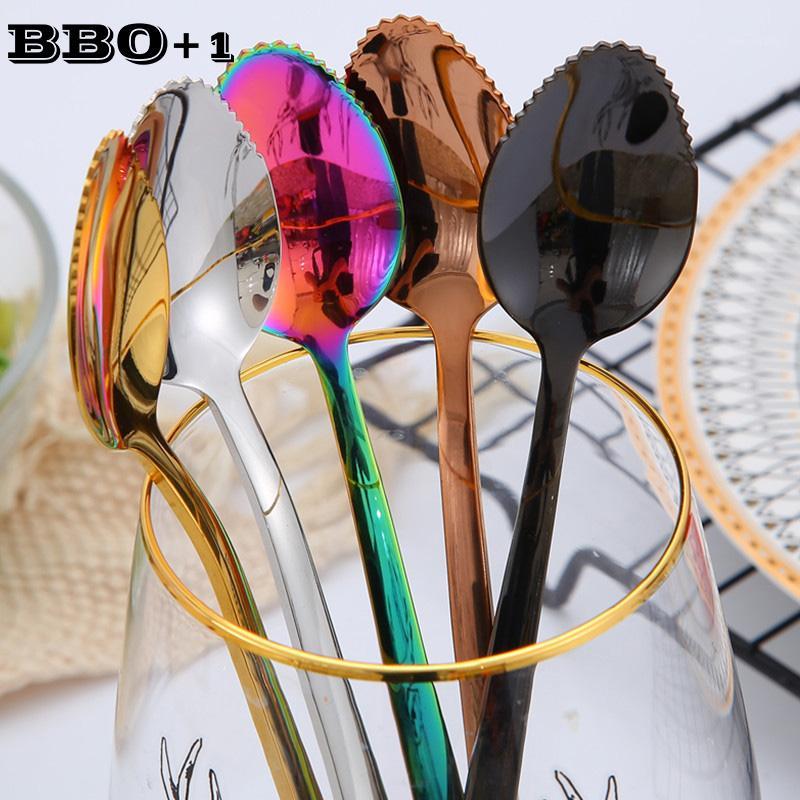 6PCS Dessert Scrape Spoon Stainless Steel Serrated Fruit Grapefruit Spoon Kids Baby Tableware Kitchen Gadget Cooking Accessories1
6PCS Dessert Scrape Spoon Stainless Steel Serrated Fruit Grapefruit Spoon Kids Baby Tableware Kitchen Gadget Cooking Accessories1