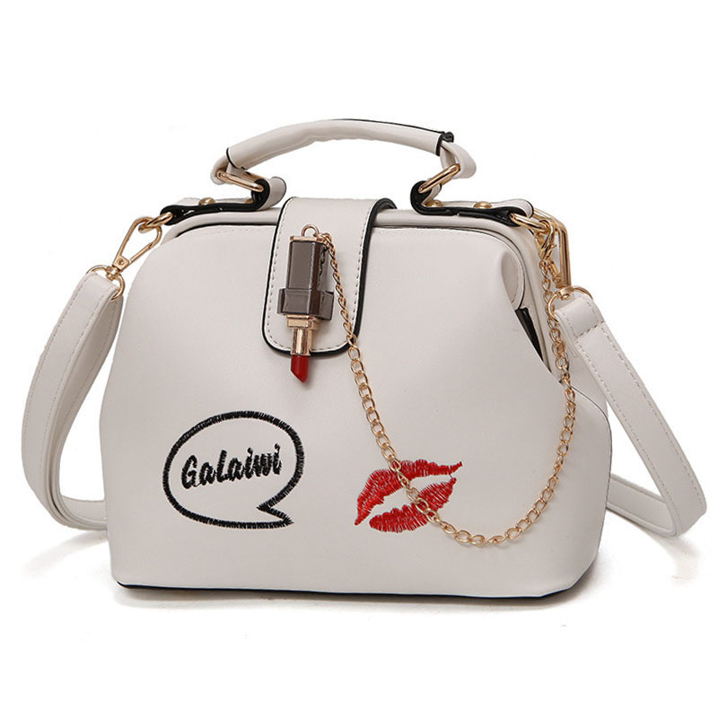 Fashion Small Doctor Handbag Women's Bag Female Leather Messenger Shoulder Lipstick Casual Crossbody Bags Q1230, White
Fashion Small Doctor Handbag Women's Bag Female Leather Messenger Shoulder Lipstick Casual Crossbody Bags Q1230, White