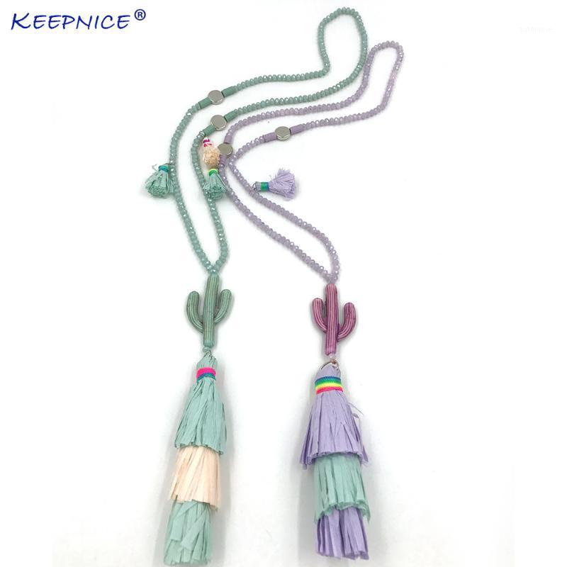 New Bohemia Boho chic crystal beaded Necklaces colorful cactus tassel pendants long necklace statement Necklaces1
New Bohemia Boho chic crystal beaded Necklaces colorful cactus tassel pendants long necklace statement Necklaces1