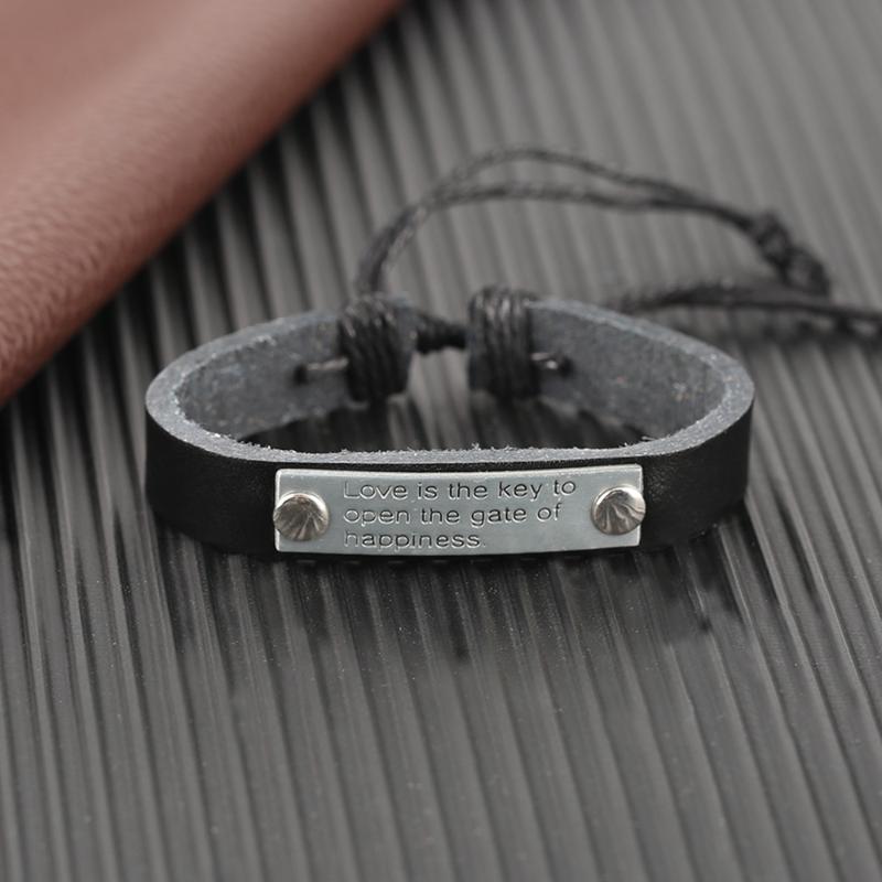 Black/ Brown Fashion Leather Wrist Bracelet Women Simple Chain Young Ladies Bangle for Girlfriend gift of Valentine's Day Gift
Black/ Brown Fashion Leather Wrist Bracelet Women Simple Chain Young Ladies Bangle for Girlfriend gift of Valentine's Day Gift
