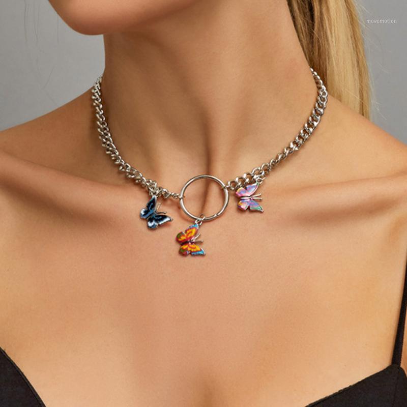 Autumn and winter new fashion color butterfly necklace ladies temperament cold clavicle chain1
Autumn and winter new fashion color butterfly necklace ladies temperament cold clavicle chain1