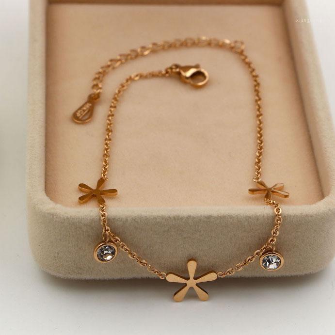 Anklets Double Crystal Tray Three Lovely Flower-shaped Titanium Steel Color Gold Women's Jewelry Anklet Wholesale, Red;blue
Anklets Double Crystal Tray Three Lovely Flower-shaped Titanium Steel Color Gold Women's Jewelry Anklet Wholesale, Red;blue