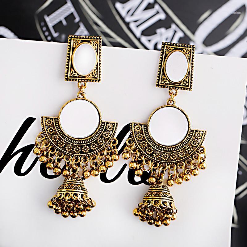 Egypt Geometric Bells Tassel Drop Earrings Jhumka Oxidized Gold Color Afghan Ethnic Turkish Jewelry Earring For Women1
Egypt Geometric Bells Tassel Drop Earrings Jhumka Oxidized Gold Color Afghan Ethnic Turkish Jewelry Earring For Women1