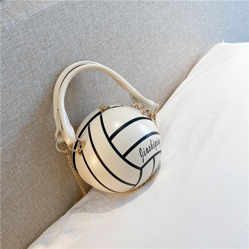 New Design Basketball Shape Hand Bag Fashion Women Chains Handbag Letter Shoulder Bag Female Mini Crossbody Bags Circular Purse, Black
New Design Basketball Shape Hand Bag Fashion Women Chains Handbag Letter Shoulder Bag Female Mini Crossbody Bags Circular Purse, Black