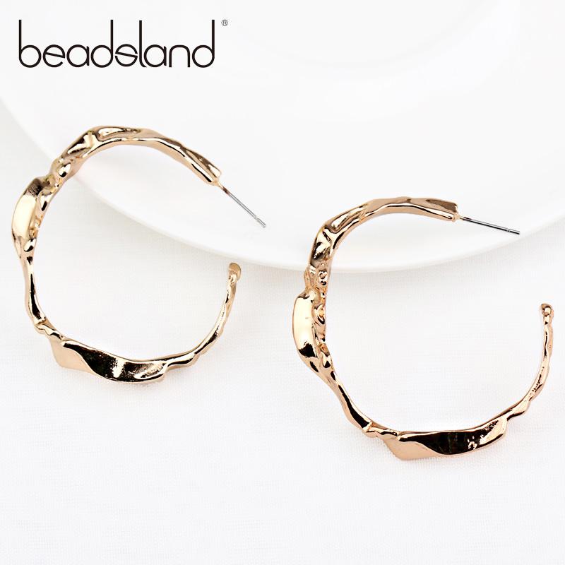 Beadsland Hoop Earrings Copper Plated Bright Gold Irregular surface Fashion Punk Woman Girl Party Festival Hot Sell Gift 40153
Beadsland Hoop Earrings Copper Plated Bright Gold Irregular surface Fashion Punk Woman Girl Party Festival Hot Sell Gift 40153