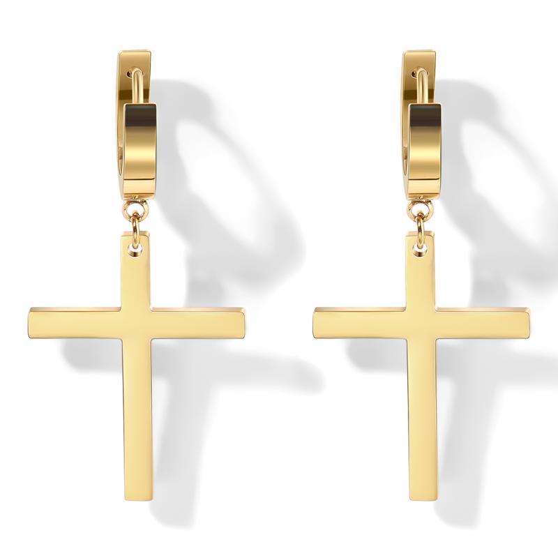 WYBU Antiallergic Titanium Cross Hoop Drop Earring For Women Gold Plated Dangle Earing Ear Jewellery Femme Bijouteries
WYBU Antiallergic Titanium Cross Hoop Drop Earring For Women Gold Plated Dangle Earing Ear Jewellery Femme Bijouteries
