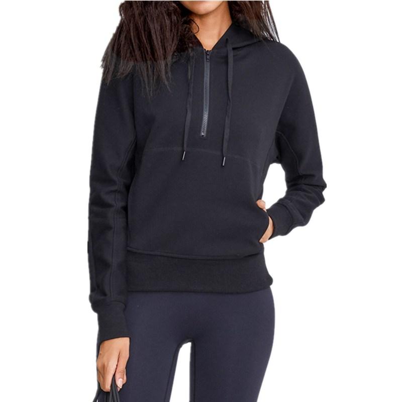 Winter New Sport Coat Female High Quality Loose Long Sleeve Half Zipper Running Hooded Jacket Fitness Workout Windproof Sweater, Black
Winter New Sport Coat Female High Quality Loose Long Sleeve Half Zipper Running Hooded Jacket Fitness Workout Windproof Sweater, Black