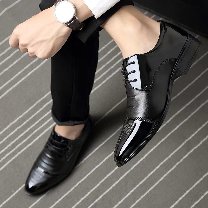2020 New Mens Business All-Match Cross-Border Leather Shoes Mens Leather Shoes, Black
2020 New Mens Business All-Match Cross-Border Leather Shoes Mens Leather Shoes, Black